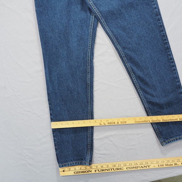 Classic Straight Leg Women's Jeans - Blue - Picture 6 of 11